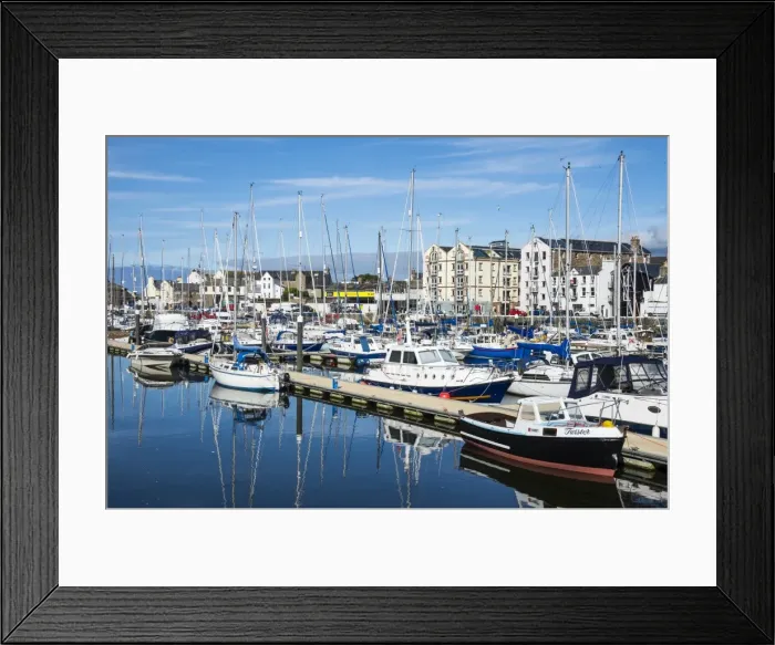 Framed Print : The town of Peel with its picturesque harbour, Peel, Isle of Man, United Kingdom, Europe Framed Print : The town of Peel with its picturesque harbour, Peel, Isle of Man, United Kingdom, Europe