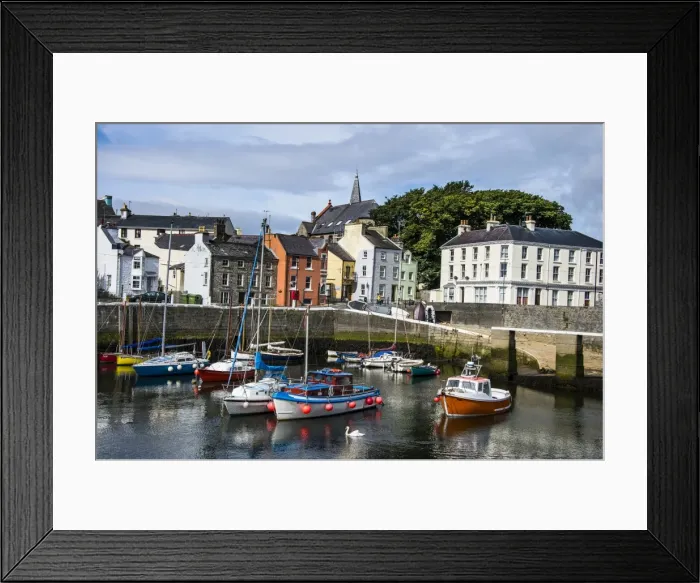 Framed Print : Harbour of Castletown, Isle of Man, crown dependency of the United Kingdom, Europe Framed Print : Harbour of Castletown, Isle of Man, crown dependency of the United Kingdom, Europe