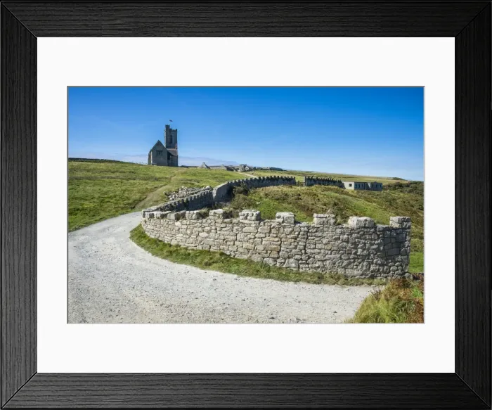 Framed Print : St. Helenas Church, Island of Lundy, Bristol Channel, Devon, England, United Kingdom