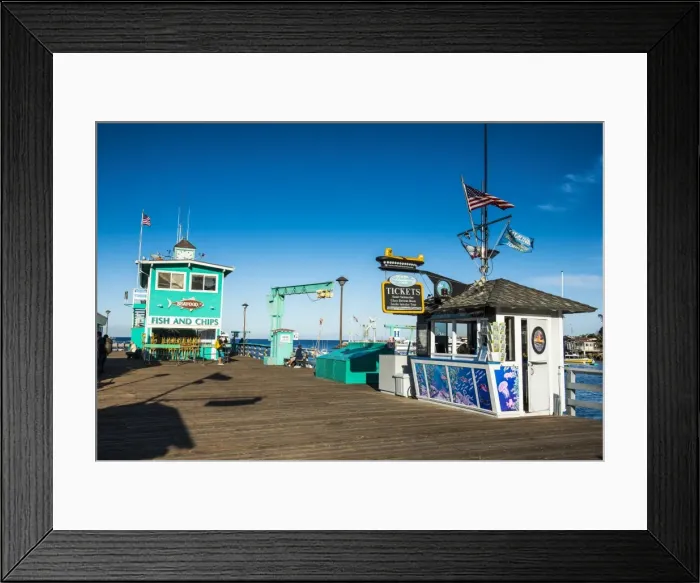 Framed Print : Little pier in Avalon, Santa Catalina Island, California, United States of America Framed Print : Little pier in Avalon, Santa Catalina Island, California, United States of America