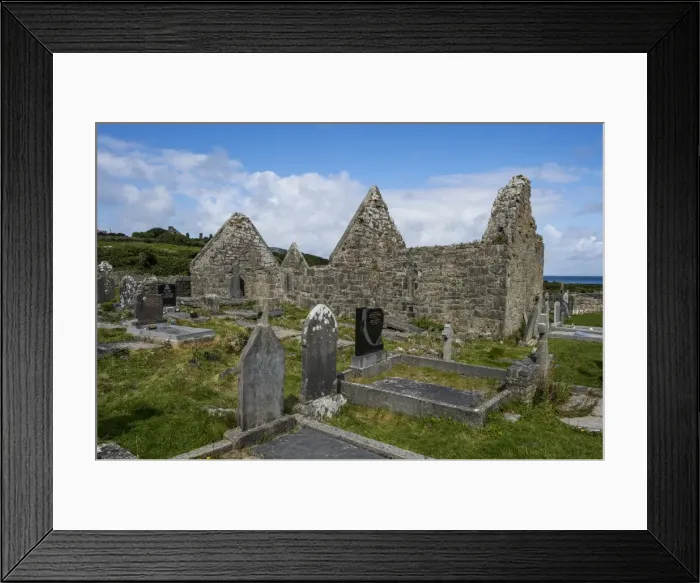 Framed Print : Na Seacht dTeampaill, early Christian church ruins, Arainn, Aaran Islands, Republic of Ireland Framed Print : Na Seacht dTeampaill, early Christian church ruins, Arainn, Aaran Islands, Republic of Ireland