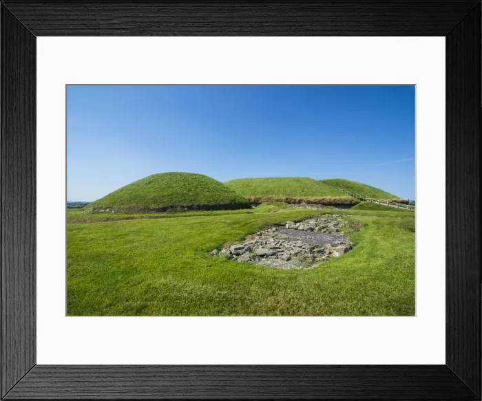 Framed Print : Knowth, neolithic passage grave, UNESCO World Heritage Site, prehistoric Bru na Boinne Framed Print : Knowth, neolithic passage grave, UNESCO World Heritage Site, prehistoric Bru na Boinne