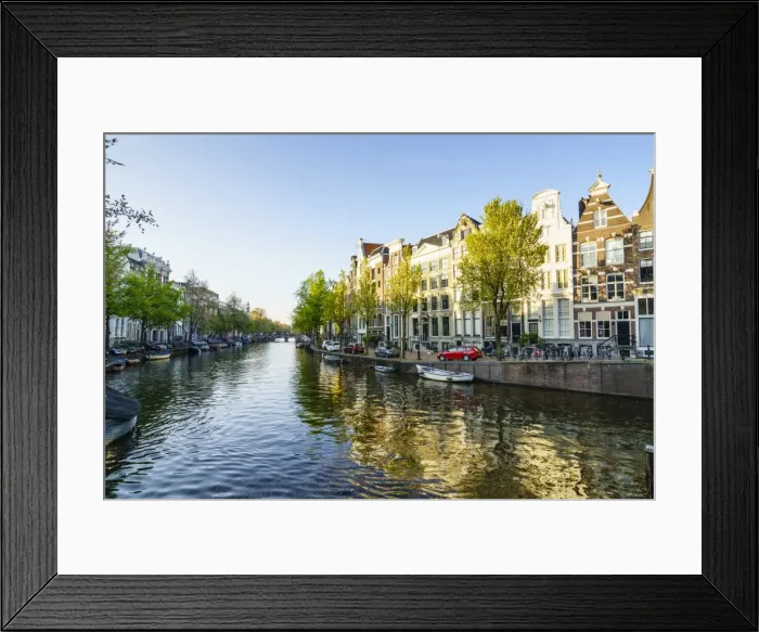 Framed Print : Keizersgracht Canal, Amsterdam, Netherlands, Europe Framed Print : Keizersgracht Canal, Amsterdam, Netherlands, Europe