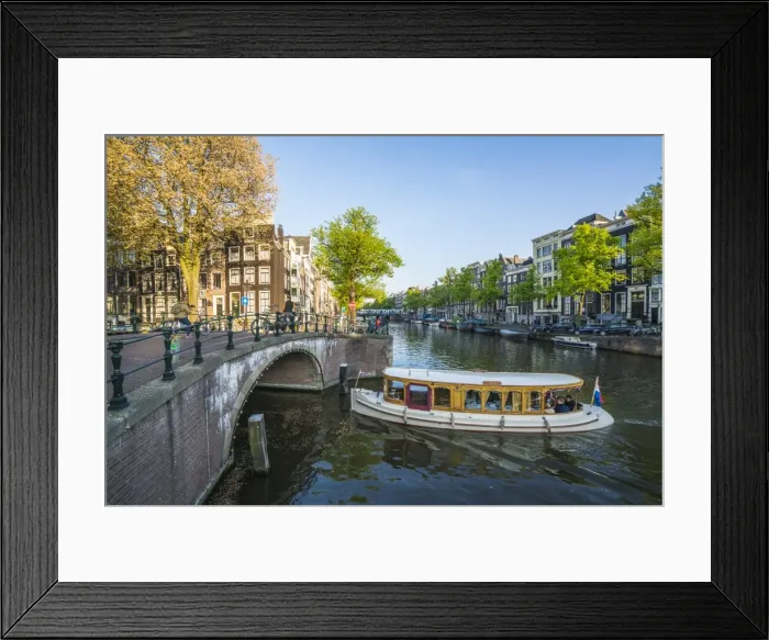 Framed Print : Keisersgracht Canal, Amsterdam, Netherlands, Europe