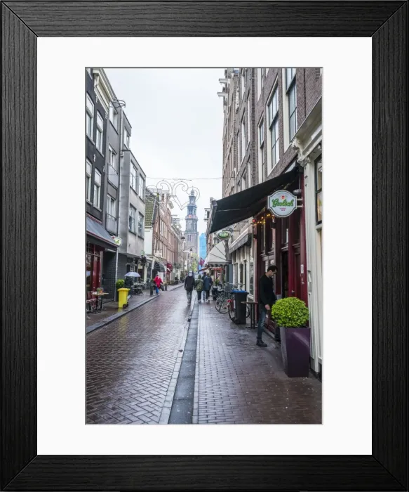 Framed Print : Jordaan district with the spire of Westerkerk beyond, Amsterdam, Netherlands, Europe Framed Print : Jordaan district with the spire of Westerkerk beyond, Amsterdam, Netherlands, Europe