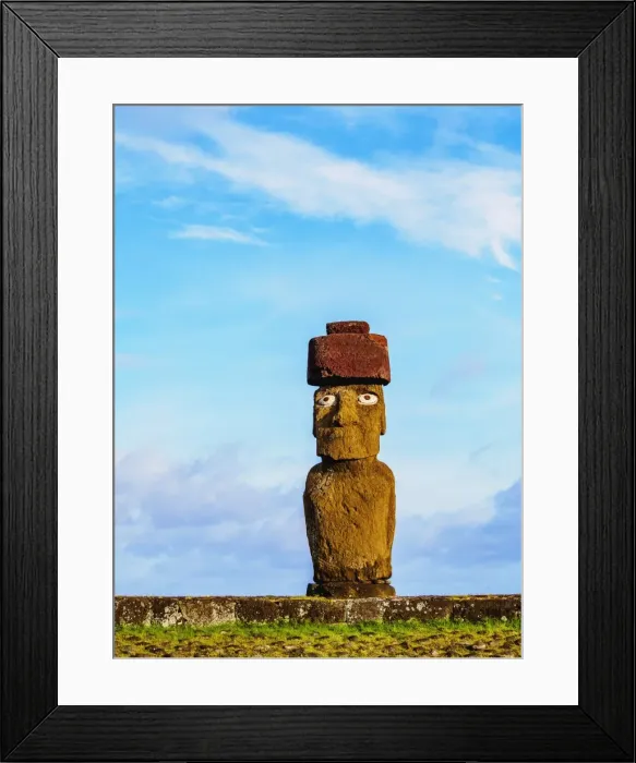 Framed Print : Moai in Ahu Ko Te Riku, Tahai Archaeological Complex, Rapa Nui National Park, UNESCO Framed Print : Moai in Ahu Ko Te Riku, Tahai Archaeological Complex, Rapa Nui National Park, UNESCO