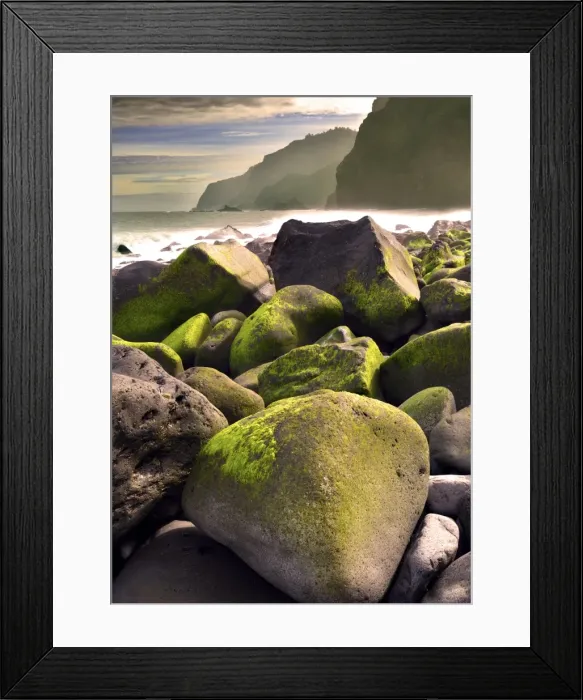Framed Print : A view along the rocky and mountainous coastline of Ponta Delgada, Madeira, Portugal Framed Print : A view along the rocky and mountainous coastline of Ponta Delgada, Madeira, Portugal