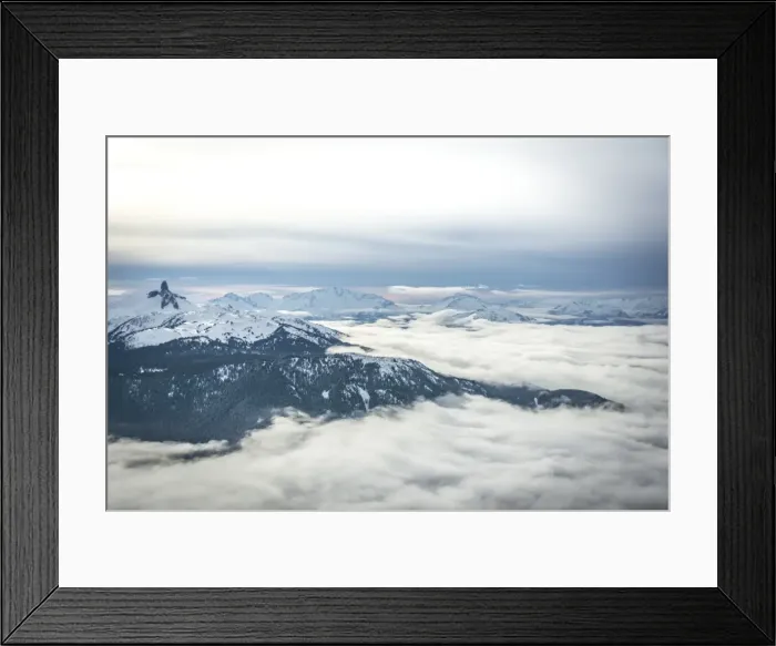 Framed Print : Wide angle view of Black Tusk from the Peak of Whistler Mountain, British Columbia Framed Print : Wide angle view of Black Tusk from the Peak of Whistler Mountain, British Columbia