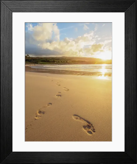 Framed Print : Anakena Beach at sunset, Easter Island, Chile, South America Framed Print : Anakena Beach at sunset, Easter Island, Chile, South America