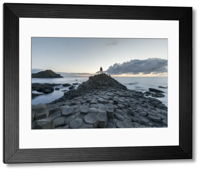 Framed Print : Giants Causeway at sunset, UNESCO World Heritage Site, County Antrim, Ulster, Northern Ireland Framed Print : Giants Causeway at sunset, UNESCO World Heritage Site, County Antrim, Ulster, Northern Ireland
