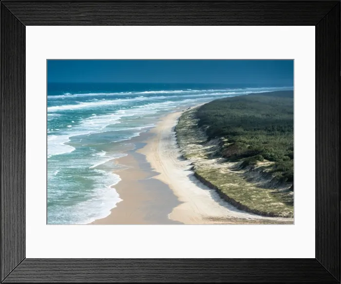 Framed Print : Views of 100 mile beach from Indian Head, Fraser Island, Queensland, Australia, Pacific Framed Print : Views of 100 mile beach from Indian Head, Fraser Island, Queensland, Australia, Pacific