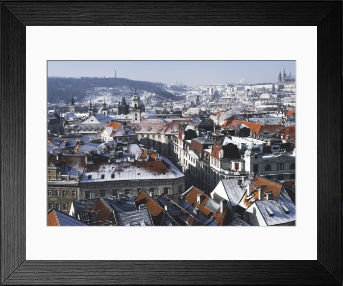 Framed Print : City from the Astronomical Clock Tower, Prague, Czech Republic, Europe Framed Print : City from the Astronomical Clock Tower, Prague, Czech Republic, Europe