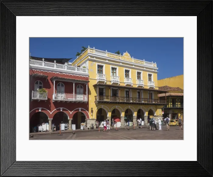 Framed Print : Plaza de los Coches, Cartagena, Colombia, South America Framed Print : Plaza de los Coches, Cartagena, Colombia, South America