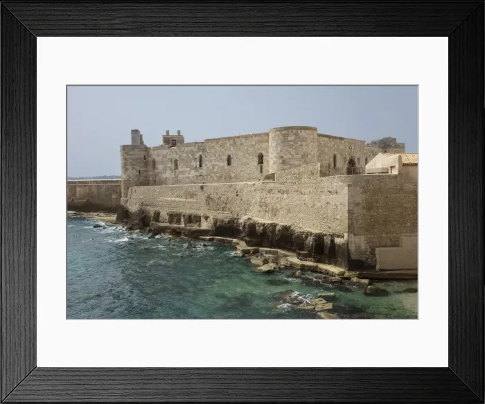Framed Print : Castello Maniace, Syracuse, Sicily, Italy, Mediterranean, Europe