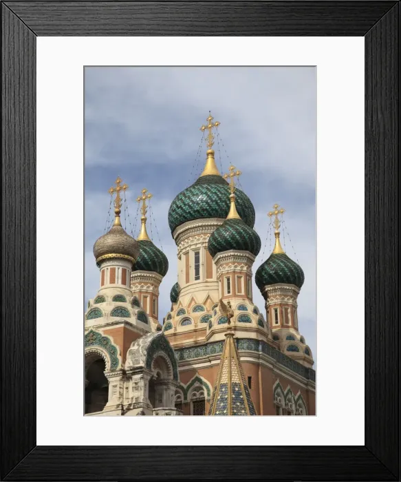Framed Print : Russian Orthodox Cathedral of Saint Nicolas, Nice, Cote d Azur, Alpes Maritimes, Provence Framed Print : Russian Orthodox Cathedral of Saint Nicolas, Nice, Cote d Azur, Alpes Maritimes, Provence