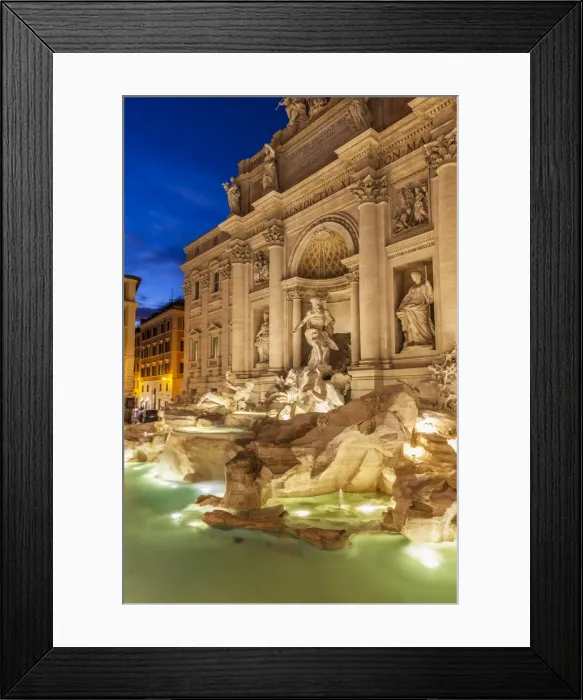 Framed Print : The Trevi Fountain backed by the Palazzo Poli at night, Rome, Lazio, Italy, Europe Framed Print : The Trevi Fountain backed by the Palazzo Poli at night, Rome, Lazio, Italy, Europe