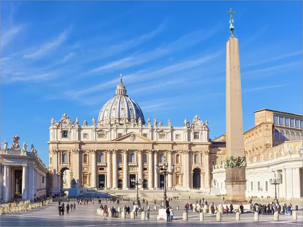 St. Peters Square and St. Peters Basilica, Vatican City, UNESCO World Heritage Site