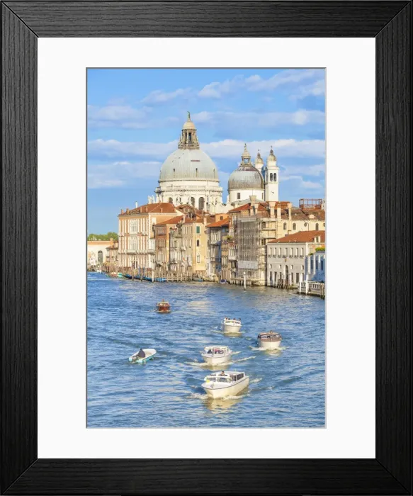 Framed Print : Vaporettos (water taxis) passing the grand church of Santa Maria della Salute, on the Grand Canal Framed Print : Vaporettos (water taxis) passing the grand church of Santa Maria della Salute, on the Grand Canal
