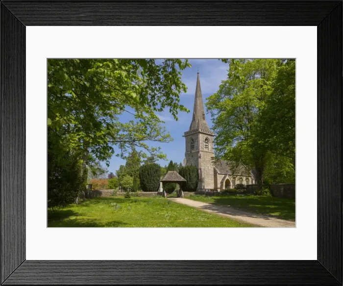 Framed Print : St. Marys Parish Church in Lower Slaughter, Cotswolds, Gloucestershire, England Framed Print : St. Marys Parish Church in Lower Slaughter, Cotswolds, Gloucestershire, England