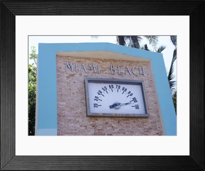Framed Print : Art deco area, Miami Beach, Florida, United States of America (U Framed Print : Art deco area, Miami Beach, Florida, United States of America (U