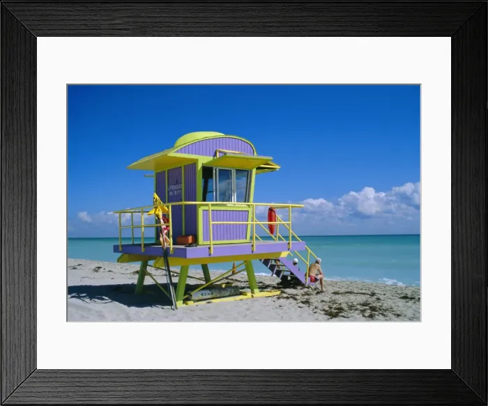 Framed Print : Lifeguard Station Framed Print : Lifeguard Station