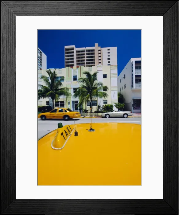 Framed Print : Yellow taxi Framed Print : Yellow taxi