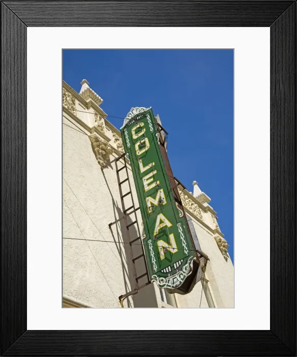 Framed Print : Coleman Theatre Framed Print : Coleman Theatre