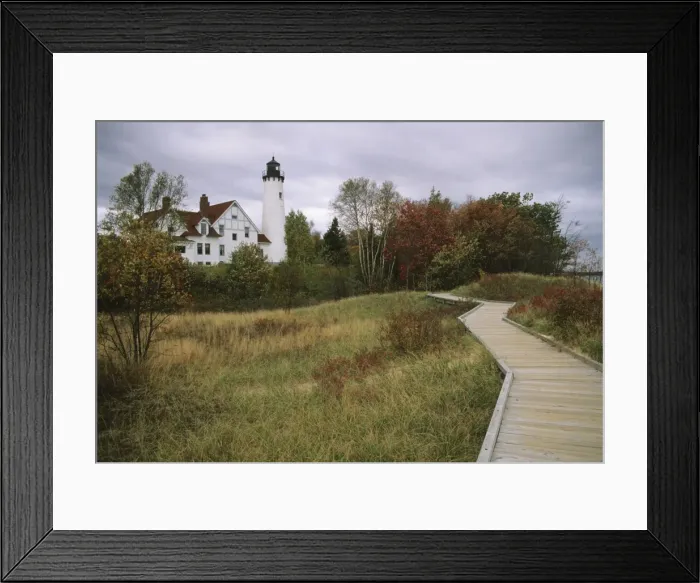 Framed Print : Point Iroquois Lighthouse Framed Print : Point Iroquois Lighthouse