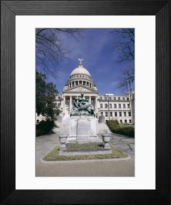 Framed Print : Confederate Women monument outside Mississippi State Capitol Framed Print : Confederate Women monument outside Mississippi State Capitol