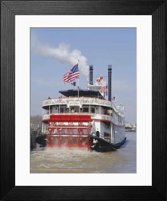 Framed Print : Mississippi Steam Boat Framed Print : Mississippi Steam Boat