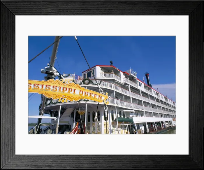 Framed Print : Mississippi Queen river boat Framed Print : Mississippi Queen river boat