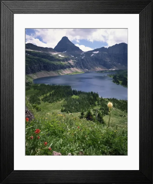 Framed Print : Aerial view over the Hidden Lake Framed Print : Aerial view over the Hidden Lake