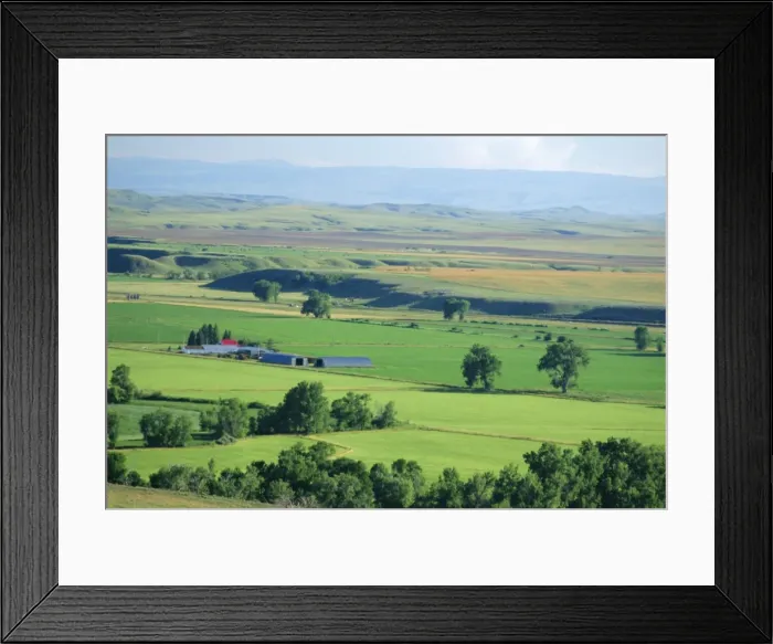 Framed Print : The great grasslands valley of the Little Bighorn River Framed Print : The great grasslands valley of the Little Bighorn River