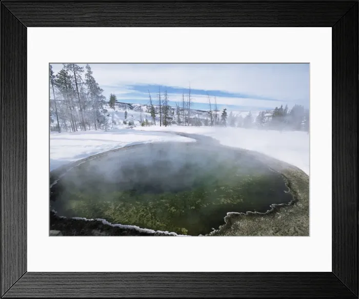 Framed Print : Geysers in Yellowstone Park Framed Print : Geysers in Yellowstone Park