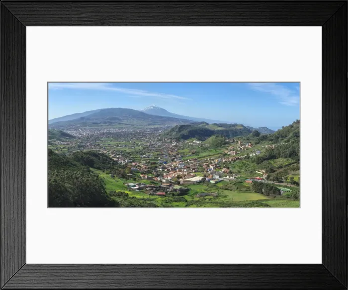 Framed Print : View over the Teide volcano and Teide National Park, Tenerife, Canary Islands, Spain