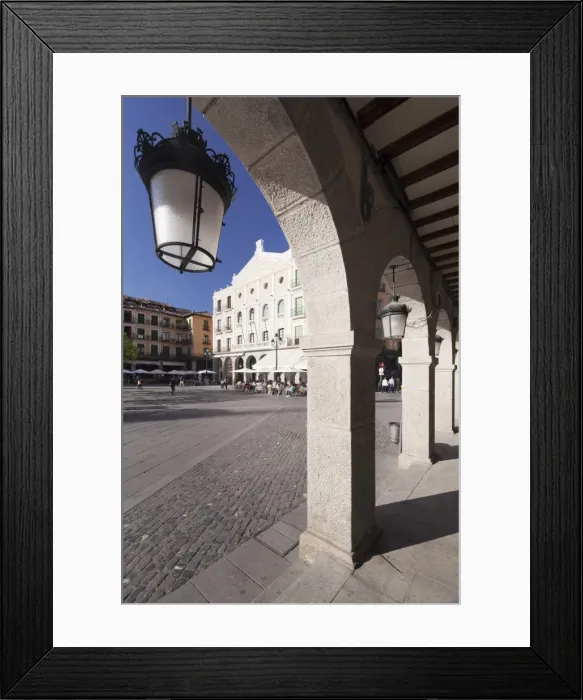 Framed Print : Plaza Mayor, Teatro Juan Bravo, Segovia, Castillia y Leon, Spain, Europe Framed Print : Plaza Mayor, Teatro Juan Bravo, Segovia, Castillia y Leon, Spain, Europe
