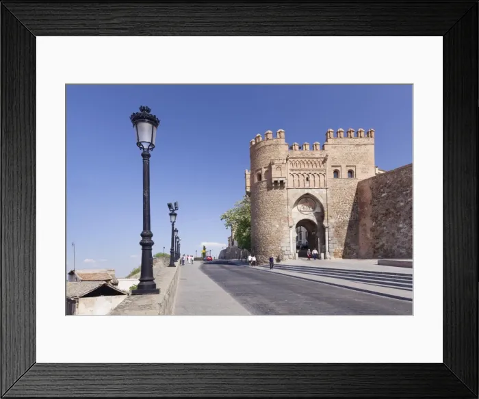 Framed Print : Puerto del Sol town gate Toledo, Castilla-La Mancha, Spain, Europe Framed Print : Puerto del Sol town gate Toledo, Castilla-La Mancha, Spain, Europe