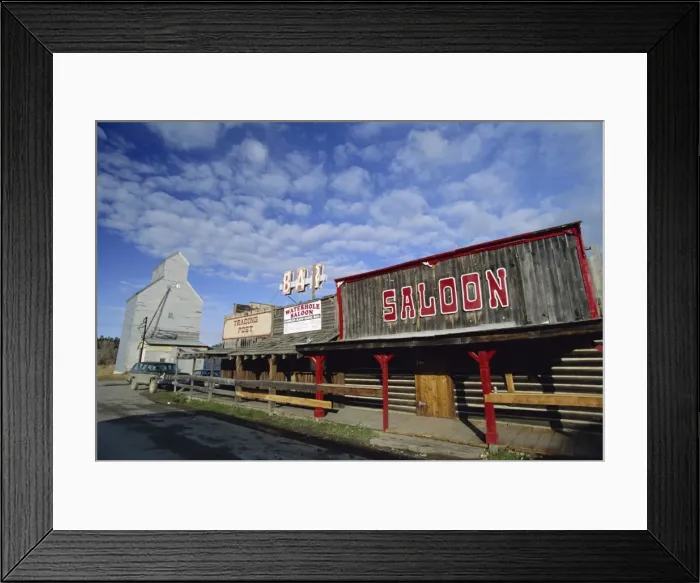 Framed Print : Saloon exterior Framed Print : Saloon exterior