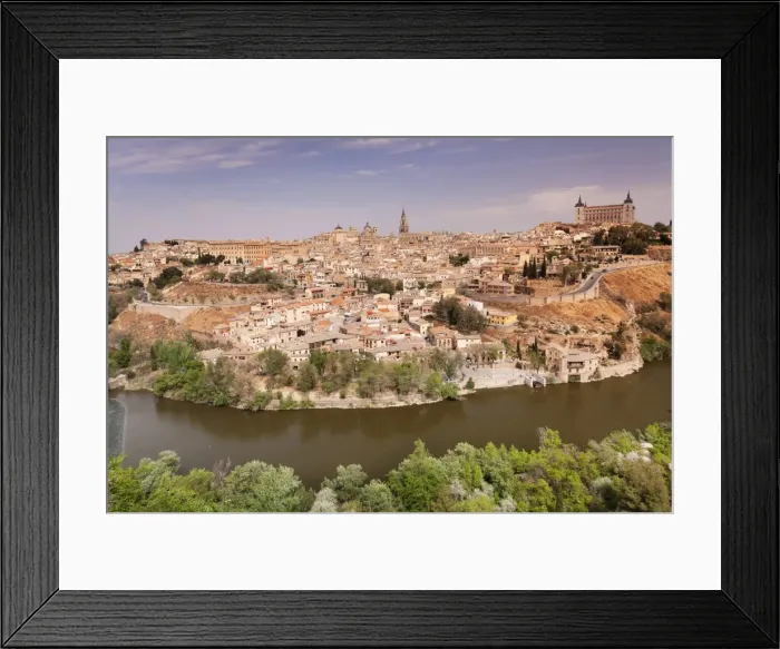 Framed Print : View over Tajo River at Santa Maria Cathedral and Alcazar, UNESCO World Heritage Site Framed Print : View over Tajo River at Santa Maria Cathedral and Alcazar, UNESCO World Heritage Site