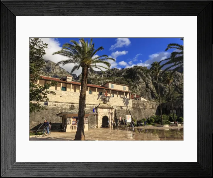 Framed Print : Sea Gate (West Gate), 16th century, old town gate with palm trees, St. Johns Hill Framed Print : Sea Gate (West Gate), 16th century, old town gate with palm trees, St. Johns Hill