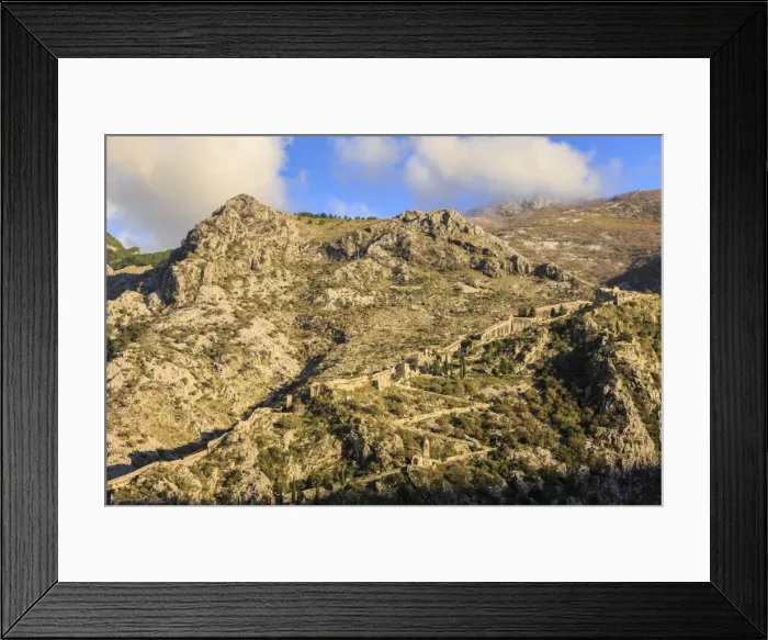 Framed Print : Church of Our Lady of Remedy, Castle of St. John, Town Walls, St. Johns Hill, Kotor Framed Print : Church of Our Lady of Remedy, Castle of St. John, Town Walls, St. Johns Hill, Kotor