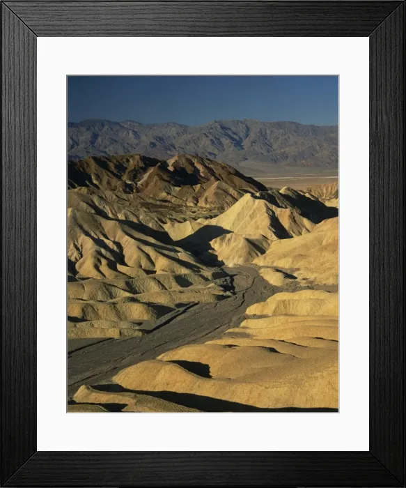 Framed Print : Landscape of bare hills in Death Valley National Monument Framed Print : Landscape of bare hills in Death Valley National Monument