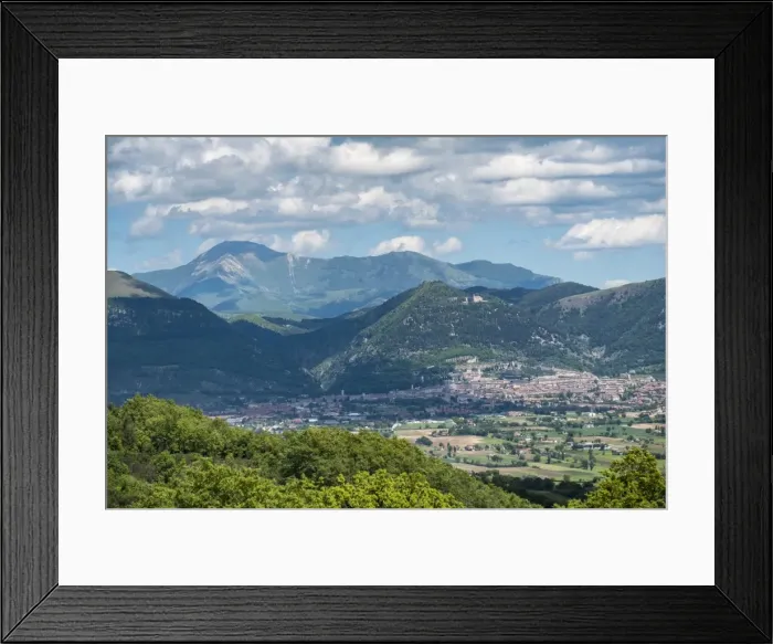 Framed Print : View of the old town, Gubbio, Umbria, Italy, Europe Framed Print : View of the old town, Gubbio, Umbria, Italy, Europe