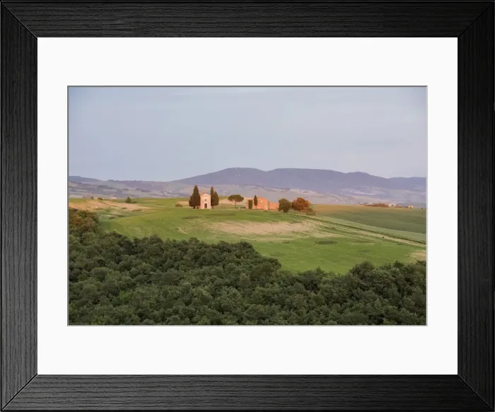 Framed Print : Vitaleta church at sunset, San Quirico, Val d Orcia (Orcia Valley), UNESCO World Heritage Site Framed Print : Vitaleta church at sunset, San Quirico, Val d Orcia (Orcia Valley), UNESCO World Heritage Site