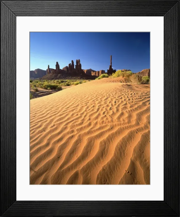 Framed Print : Totem Pole and Sand Springs Framed Print : Totem Pole and Sand Springs