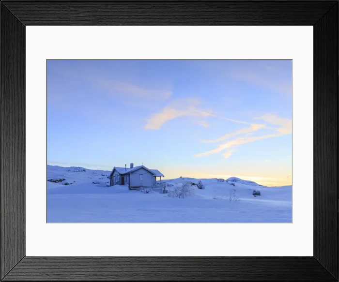Framed Print : House isolated on the border between Norway and Sweden, Bjornfjell, Riskgransen, Norbottens Ian Framed Print : House isolated on the border between Norway and Sweden, Bjornfjell, Riskgransen, Norbottens Ian