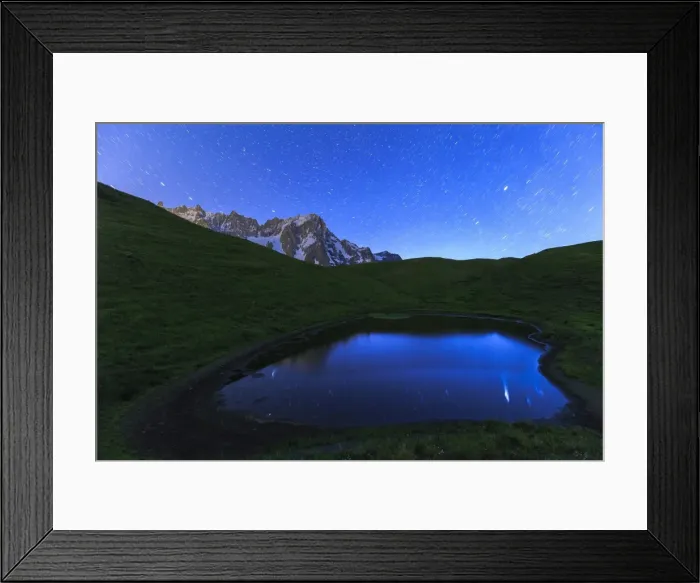 Framed Print : Stars reflected in a pool, Mont de la Saxe, Ferret Valley, Courmayeur, Aosta Valley Framed Print : Stars reflected in a pool, Mont de la Saxe, Ferret Valley, Courmayeur, Aosta Valley
