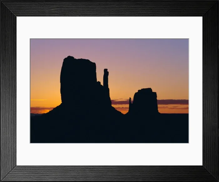 Framed Print : Silhouette of the Mittens at sunrise Framed Print : Silhouette of the Mittens at sunrise
