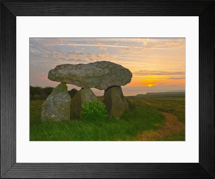 Framed Print : Carreg Samson Dolmen at sunrise, Abercastle, Pembrokeshire, Wales, United Kingdom, Europe Framed Print : Carreg Samson Dolmen at sunrise, Abercastle, Pembrokeshire, Wales, United Kingdom, Europe