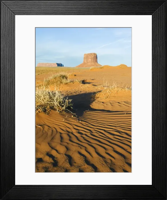 Framed Print : Sand patterns in Monument Valley Navajo Tribal Park